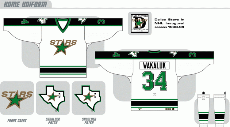 Dallas Stars Home Uniform (1994) -