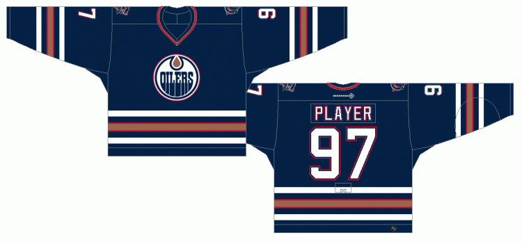 Edmonton Oilers Home Uniform (2004) -