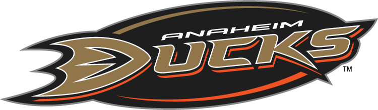Anaheim Ducks Alternate Logo (2006/07-Pres) - Ducks logo in a black oval