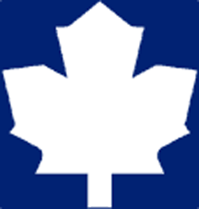 Toronto Maple Leafs Secondary Logo (1983) - Plain white Leaf on blue