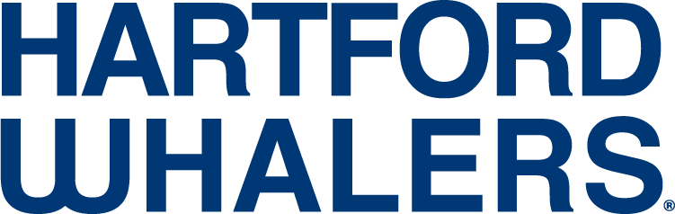 Hartford Whalers Wordmark Logo (1980) - Hartford Whalers in blue