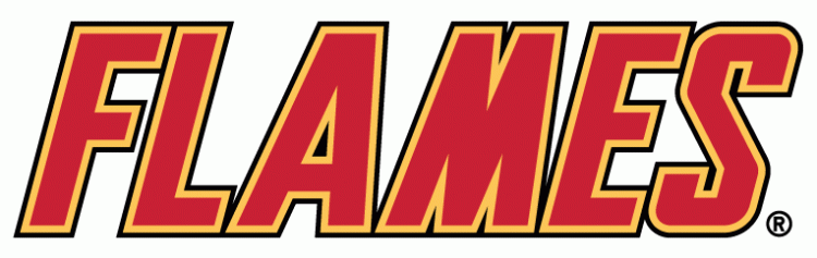 Calgary Flames Wordmark Logo (1995) -