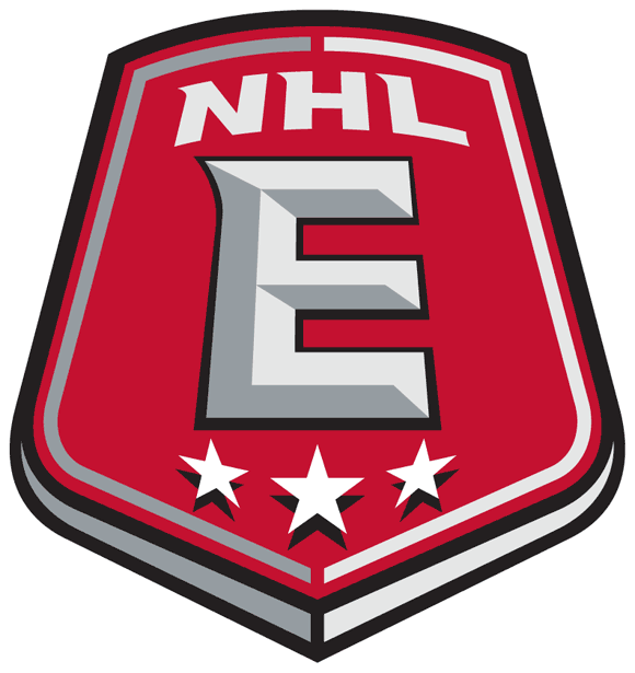 NHL Eastern Conference Alternate Logo (2006) - Red shield with white E and 3 stars