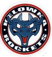 Kelowna Rockets Alternate Logo (2001) - Dragons head in a black ring with team name