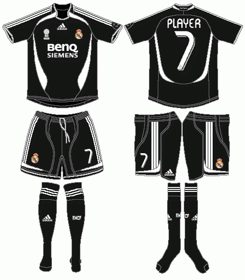 Real Madrid Road Uniform (2006) -