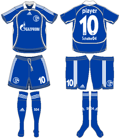 Schalke 04 Home Uniform (2007) -