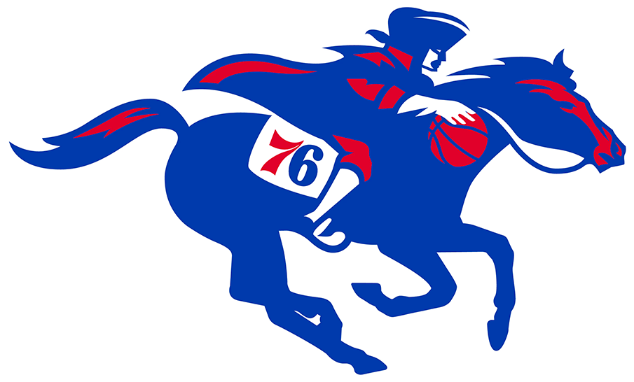 Delaware Blue Coats Alternate Logo (2018/19-Pres) - A bluecoat in era appropriate clothing dribbling a basketball while riding a horse