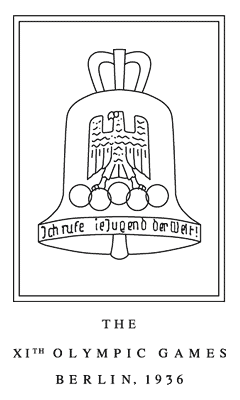 1936 Berlin Olympics Primary Logo (1936) - A bell with an eagle on it