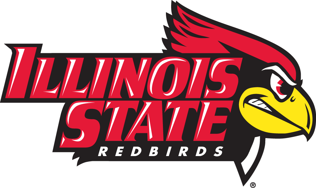 Illinois State Redbirds Primary Logo (2005-Pres) - Angry cardinal head next to university name