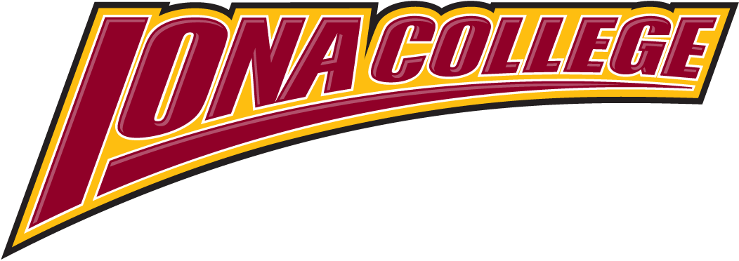 Iona Gaels Wordmark Logo (2003-2012) - Iona College in red and gold