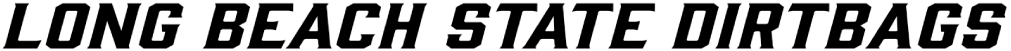 Long Beach State 49ers Wordmark Logo (2014-Pres) -