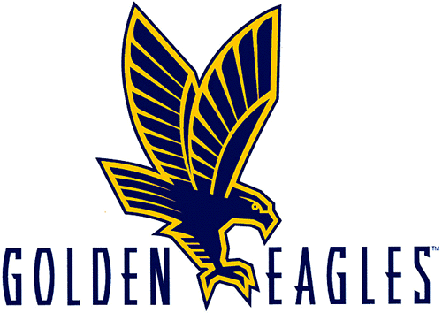 Marquette Golden Eagles Primary Logo (1994-2004) - Blue and gold eagle between