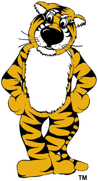 Missouri Tigers Mascot Logo (1986-Pres) - Full body Truman the Tiger mascot.