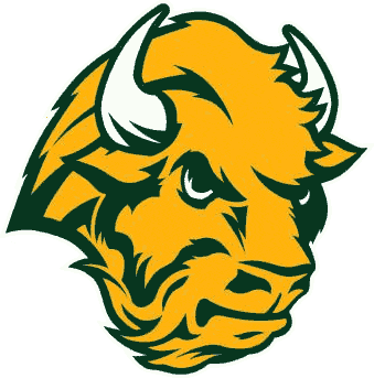 North Dakota State Bison Alternate Logo (2005-2011) - A yellow bison head with green trim
