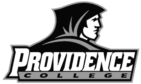 Providence Friars Alternate Logo (2000-Pres) - Black and silver friar on top of script