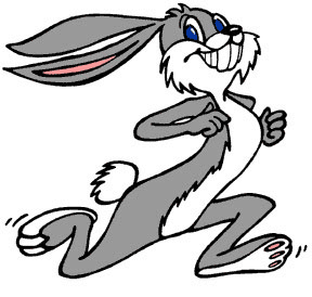 South Dakota State Jackrabbits Mascot Logo (2008-Pres) - An animated jackrabbit