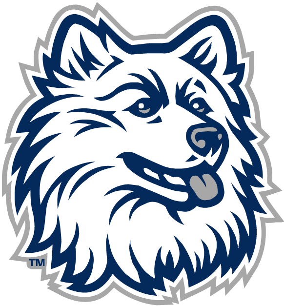 UConn Huskies Alternate Logo (1996-2012) - White Huskey head