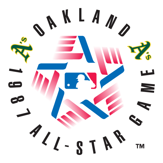 MLB All-Star Game Primary Logo (1987) - 1987 MLB All-Star Game at Oakland-Alameda Coliseum in Oakland, California