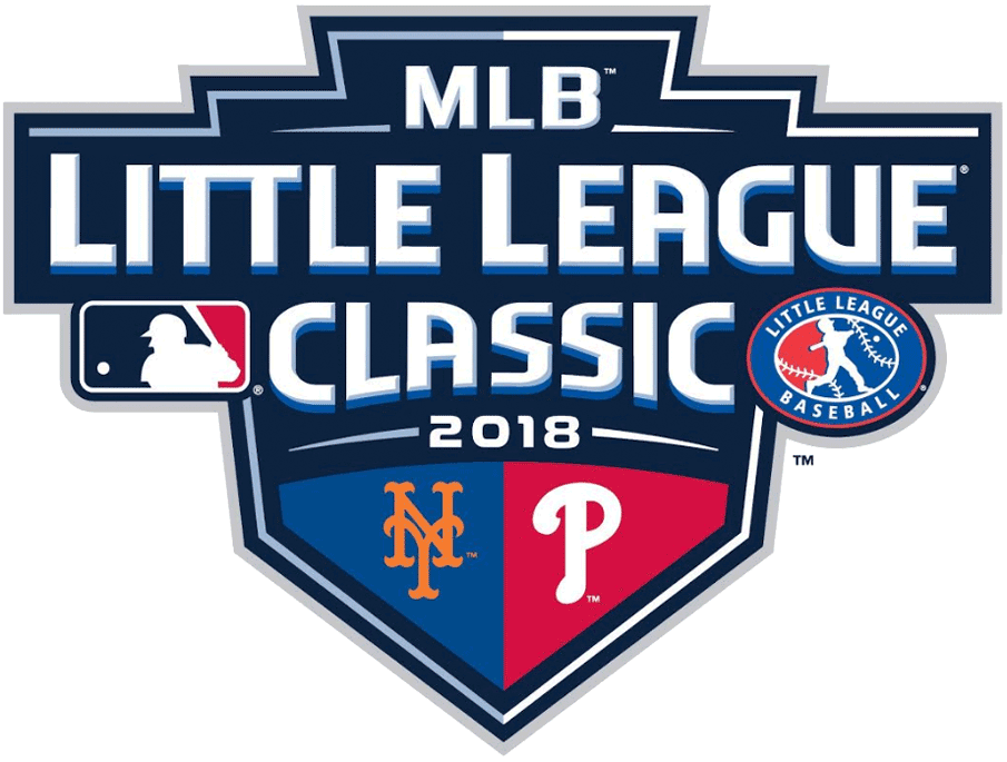 Major League Baseball Special Event Logo (2018) - 2018 MLB Little League Classic Logo - New York Mets vs Philadelphia Phillies at Williamsport, Pennsylvania August 19, 2018