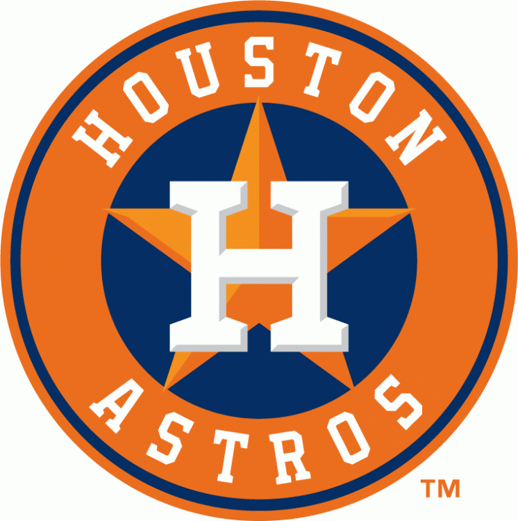 Houston Astros Jersey Logo (2013) - Primary logo with orange and blue reversed. Worn on sleeve of Houston Astros home jersey only