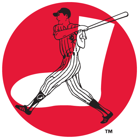 Chicago White Sox Primary Logo (1971) - Transparent batter over top white sock inside red circle