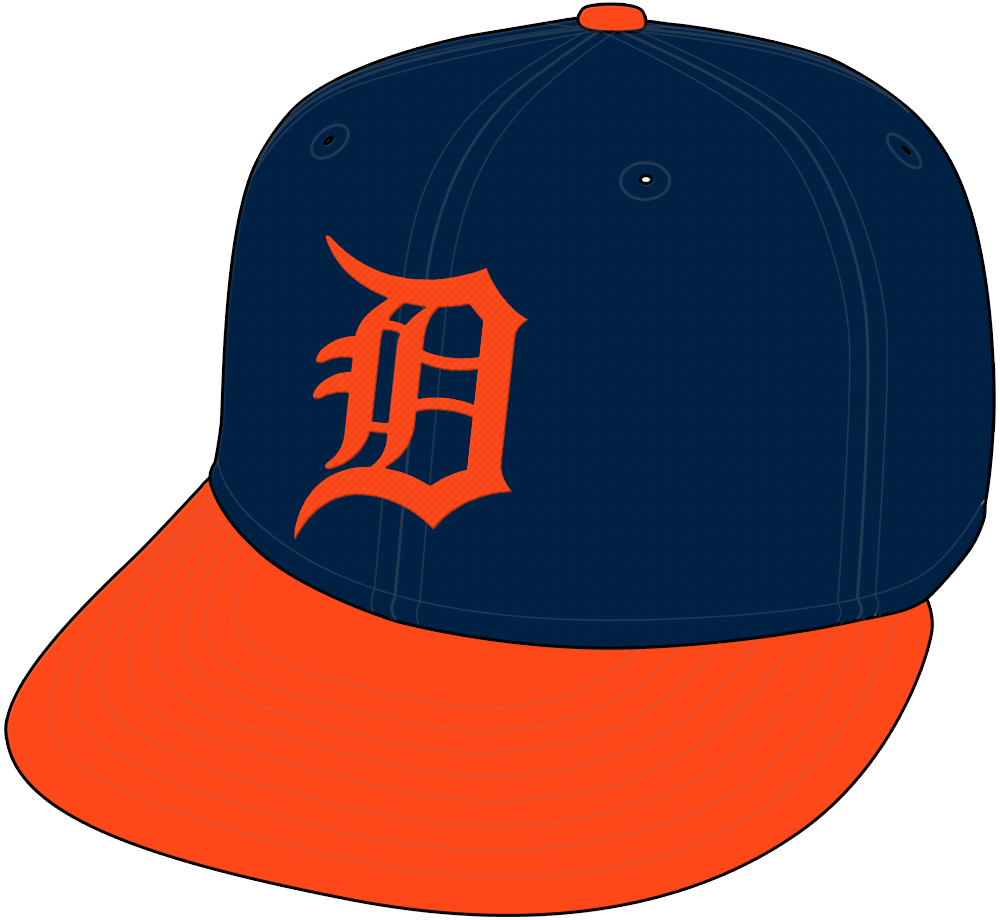 Detroit Tigers Cap (1994) - Road alternate cap