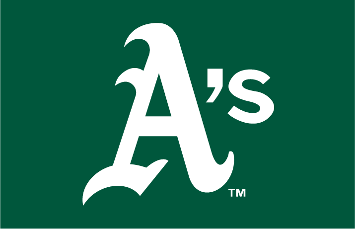 Oakland Athletics Cap Logo (1982) - A's in white on green
