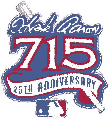 Atlanta Braves Anniversary Logo (1999) - Hank Aaron's 715th Home Run - 25th Anniversary