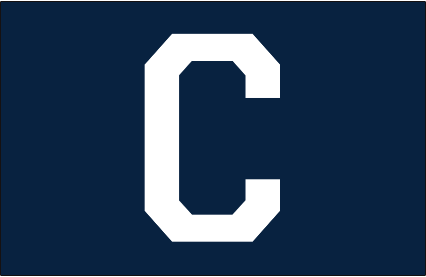 Chicago Cubs Cap Logo (1926) - A block white C on navy blue. Worn on Chicago Cubs home and road caps during 1926 season