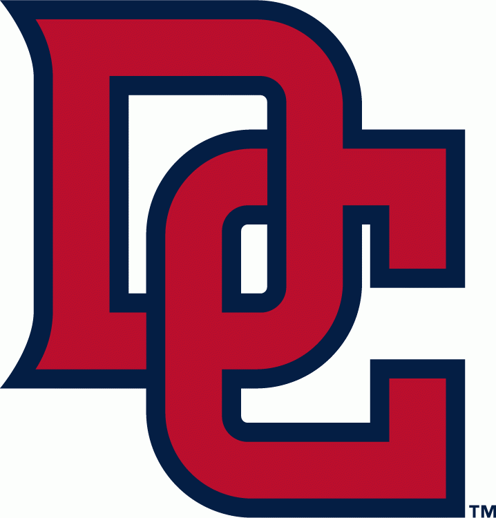 Washington Nationals Alternate Logo (2011) - Interlocking DC in red with a blue outline