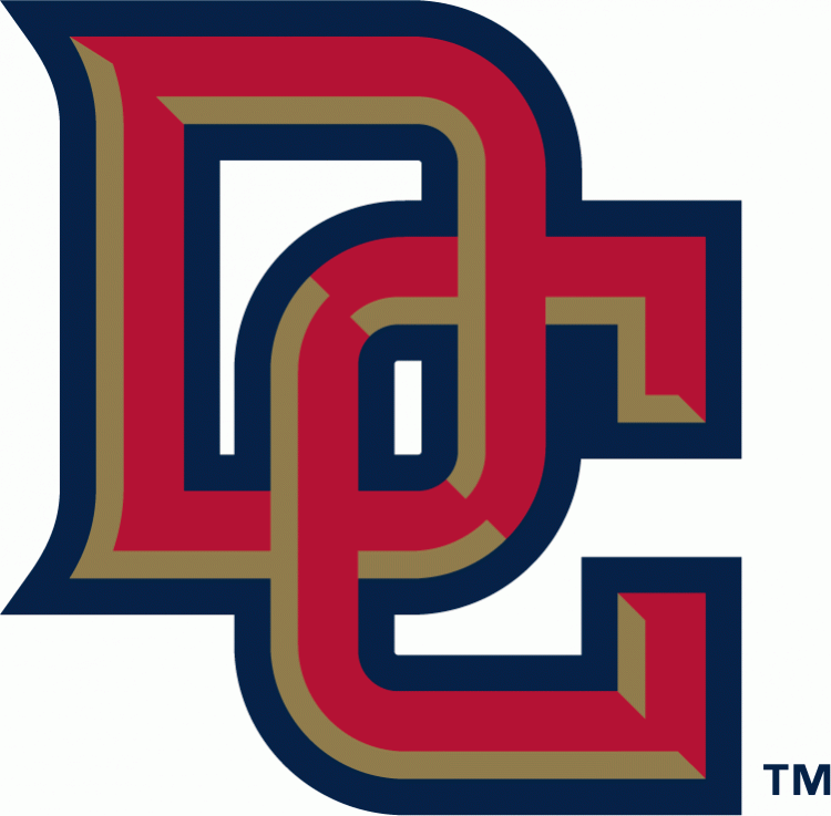 Washington Nationals Alternate Logo (2005) - Interlocking DC in red with gold beveling and a blue outline