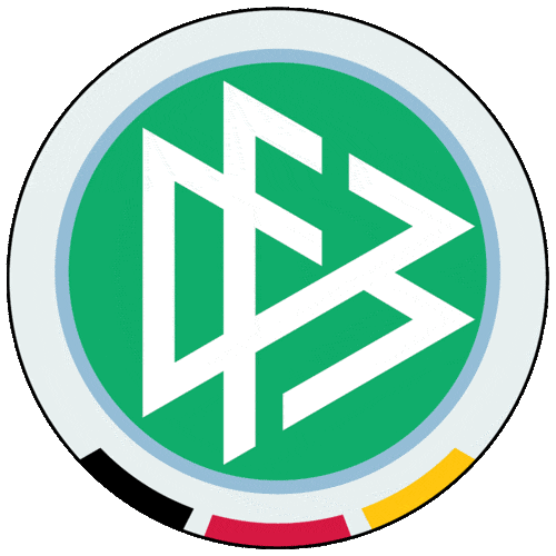Germany Secondary Logo (1991) - DFB in 3 triangles on a green circle