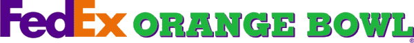 Orange Bowl Wordmark Logo (2004-2010) - FedEx Orange Bowl Script