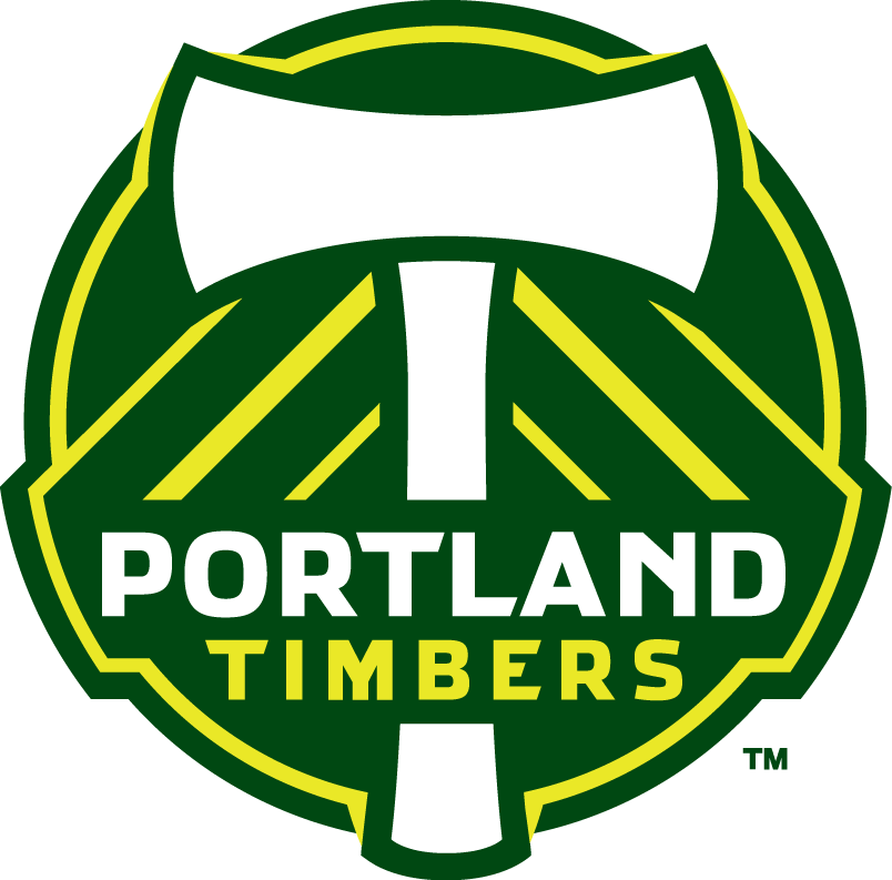 Portland Timbers Primary Logo (2011-2014) - After some harsh disapproval of the newly unvieled logos by the Portland timbers fans base, the Timbers organization changed the logos to tone down the