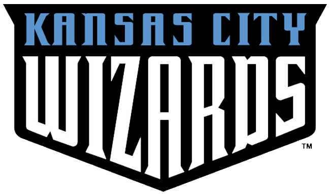 Kansas City Wizards Primary Logo (2007-2010) - Kansas City Wizards on a Black Shield