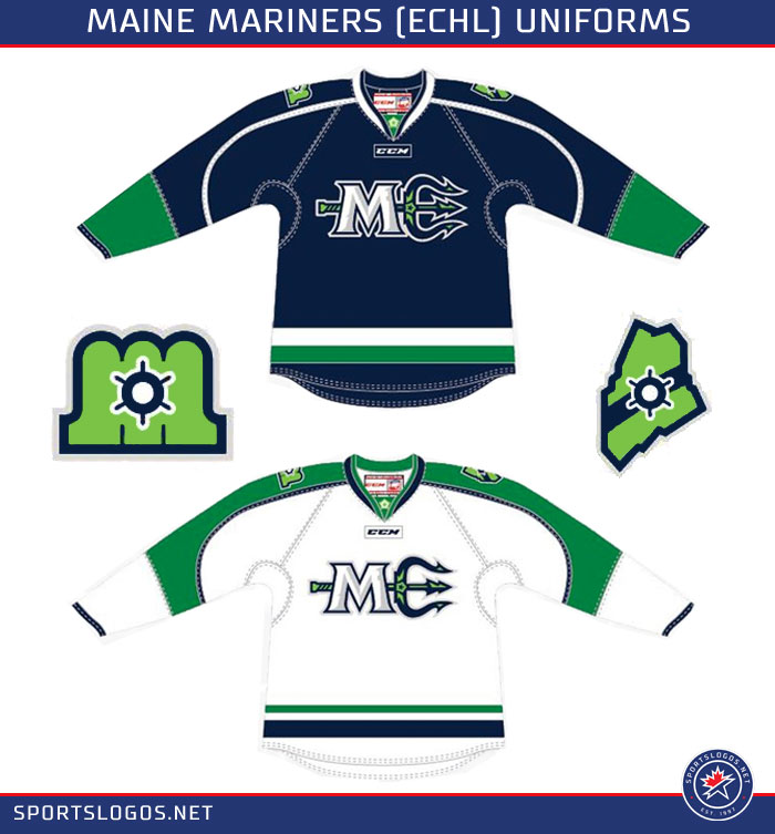 Maine Mariners ECHL Uniforms 20182019 Chris Creamer's SportsLogos