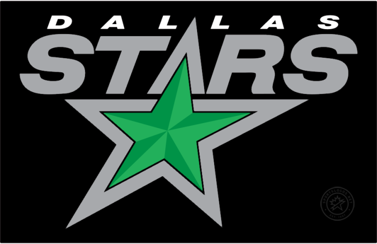 Dallas Stars Logo Jersey Logo (2025/26-Pres) - The Dallas Stars' third jersey logo, used since 2025-26, is a throwback to the logo used by the Stars during their first seasons in Dallas during the 1990s and 2000s. Recoloured for the club's modern colour scheme, it shows 
