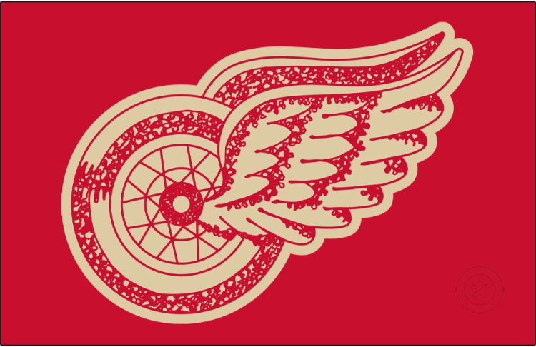 Detroit Red Wings Logo Jersey Logo (2025/26) - The Detroit Red Wings special centennial season jersey logo featured a vintage version of their classic 