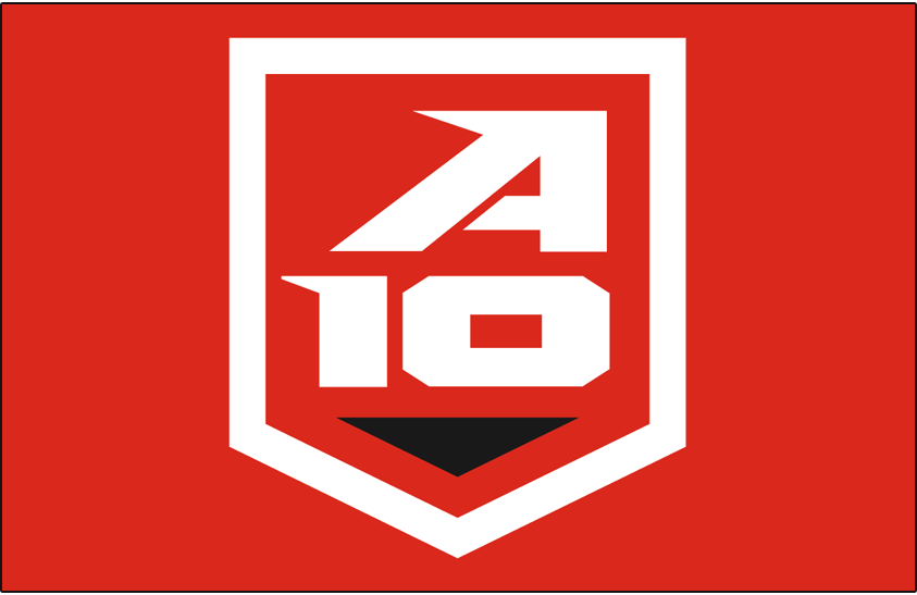 Atlantic 10 Conference Logo Alternate Logo (2014-Pres) - Atlantic 10 alternate shield logo on red SportsLogos.Net Atlantic 10 Conference Logo Alternate Logo (2014-Pres) - Atlantic 10 alternate shield logo on red SportsLogos.Net