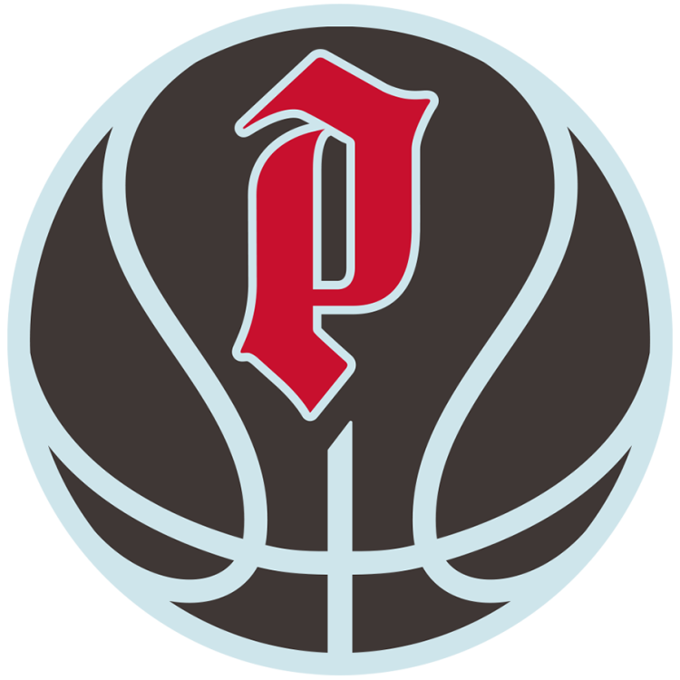 Portland Fire Logo Alternate Logo (2026-Pres) - The Portland Fire secondary logo features a red and light blue 