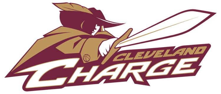 Cleveland Charge Logo Primary Logo (2024/25) - The Cleveland Charge logo used during the 2024-25 season was a slight update to the colours used by their previous logo. Gone was the more yellowy-shade of gold (yellow), replaced with a more goldy-shade of yellow (gold). SportsLogos.Net