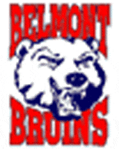 Belmont Bruins Primary Logo (1981-2002) - Bear head between script SportsLogos.Net