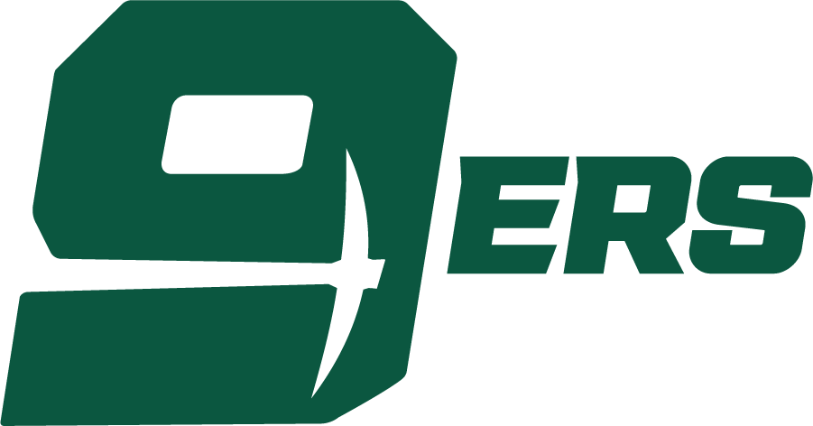 Charlotte 49ers Logo Alternate Logo (2020-Pres) - The Charlotte 49ers introduced a new set of logos in the summer of 2020 including this new tertiary logo showing 9ERS in green italics with a pickaxe in the 9 SportsLogos.Net Charlotte 49ers Logo Alternate Logo (2020-Pres) - The Charlotte 49ers introduced a new set of logos in the summer of 2020 including this new tertiary logo showing 9ERS in green italics with a pickaxe in the 9 SportsLogos.Net
