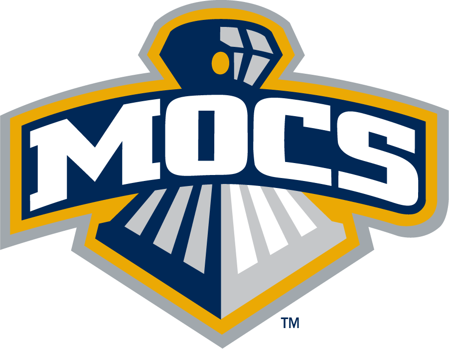 Chattanooga Mocs Logo Secondary Logo (2007-2014) - Arched Mocs over front of train. SportsLogos.Net