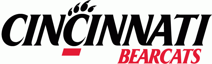 Cincinnati Bearcats Logo Wordmark Logo (2006-Pres) - Cincinnati in black with Bearcats underneath. SportsLogos.Net Cincinnati Bearcats Logo Wordmark Logo (2006-Pres) - Cincinnati in black with Bearcats underneath. SportsLogos.Net