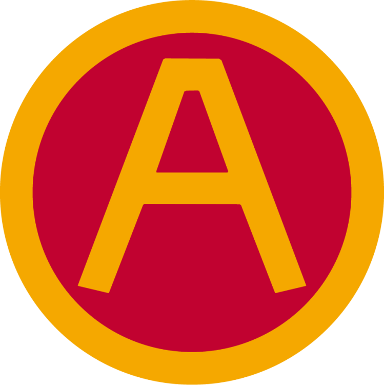 Iowa State Cyclones Logo Alternate Logo (1909-1930) - Block letter A in gold inside cardinal circle with gold outline. The school was then known as Iowa State College of Agriculture and Mechanic Arts (1898–1959). SportsLogos.Net