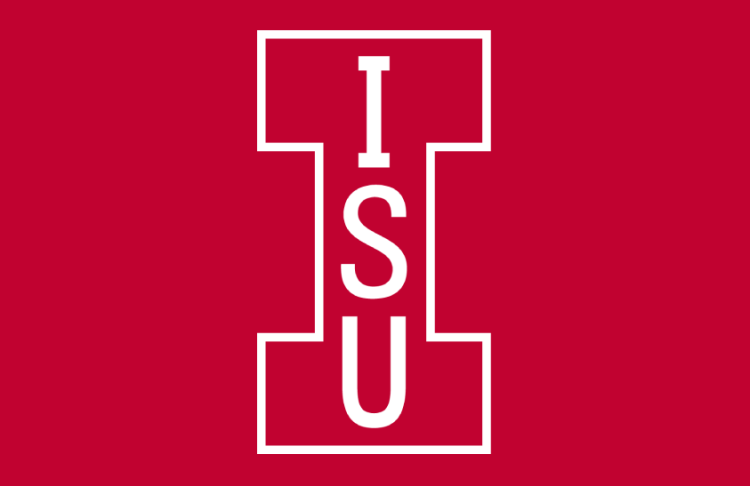 Iowa State Cyclones Logo Helmet Logo (1980) - Block I with ISU letters in cardinal & white on cardinal football helmet. SportsLogos.Net