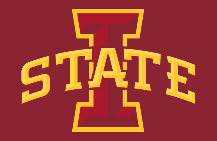 Iowa State Cyclones Logo Helmet Logo (2008-Pres) - Primary I-State logo on cardinal football helmet. SportsLogos.Net