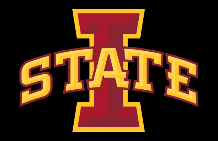 Iowa State Cyclones Logo Helmet Logo (2018-2023) - Primary I-State logo on black football helmet. Worn for Game 9 in 2018, Games 8 & 13 in 2019, then again for Game 11 in 2023. SportsLogos.Net