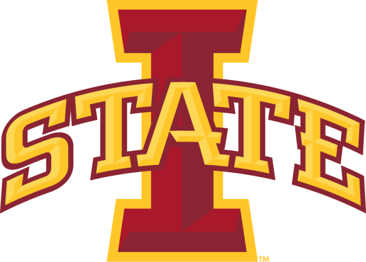 Iowa State Cyclones Logo Primary Logo (2007-2008) - 4-Color Primary I State logo. Composed of STATE arched atop I with bevels, 2 shades of cardinal, and 2 shades of gold. This was replaced in 2008 with wider kerning in the State text. SportsLogos.Net